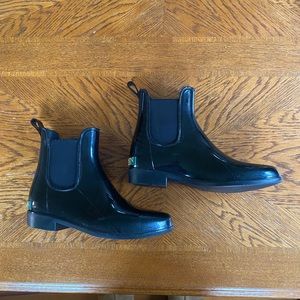 Ralph Lauren black rain boots